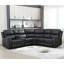 Ensemble de salon 2 pièces rembourré inclinable avec porte-gobelets et rangement-125353808