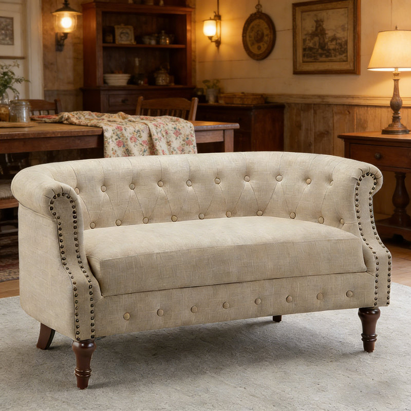 Loveseat Sofa for Living Room - Long Couch in a Box, Love Seat for Small Area, Couches for Living Room