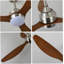 Ventilateur de plafond 52 pouces avec lumières et moteur à courant continu réversible de 52 pouces-130156523