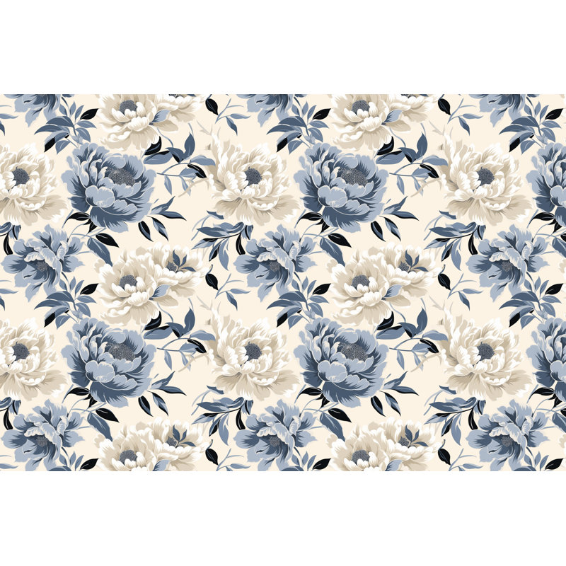 Rideaux à motif floral - 6110, L 20 po x L 82 po