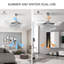 Ventilateur de plafond de 42 po avec lumières DEL Guendolle-1774157666