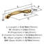 Poignée d'armoire bronze champagne de centre à centre 3-3 / 4 po (96 mm) Intertwine - paquet de 10-111778560-111778558