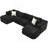 135.4" Modular U-Shaped Sectional Sofa With 2 Movable Ottomans For Living Room-1880808791