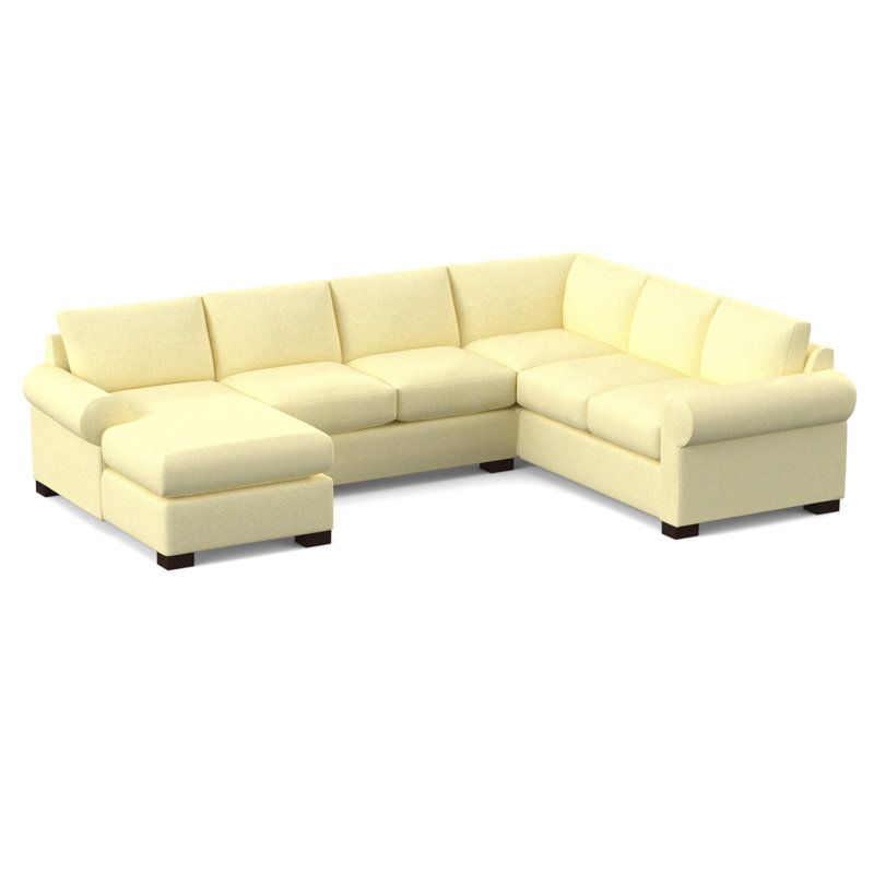 140" Wide Right Hand Facing Corner Sectional, Antic Shell