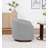 Upholstered Swivel Barrel Chair-1231093621