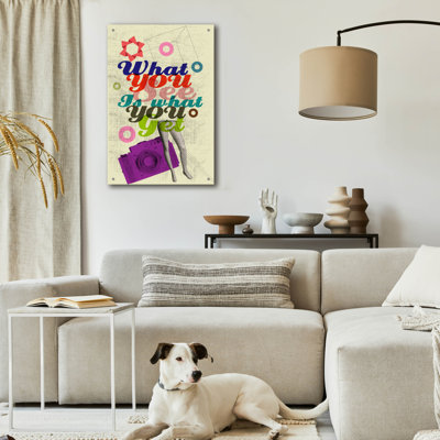 «What You See Is What You Get» par Elo Marc, art mural en verre acrylique