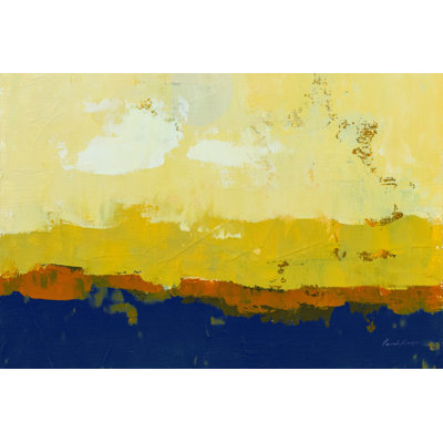Abstract Landscape Sunrise - Wrapped Canvas Print
