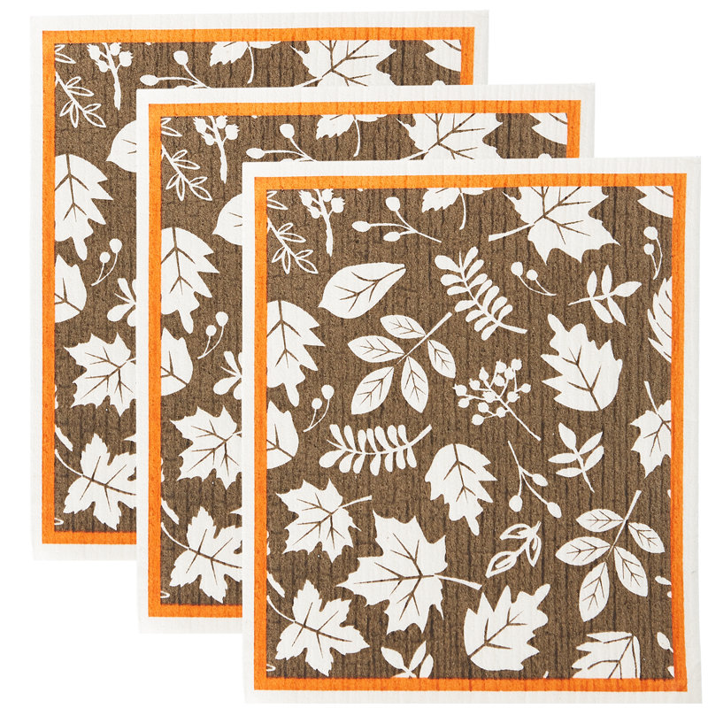 Serviette de thé ornée de plie