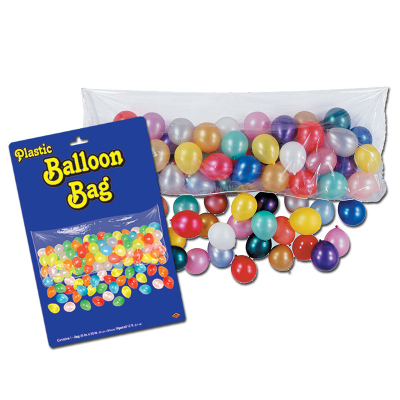 Sac de ballons en plastique - 6 pi 8 po - paquet de 12