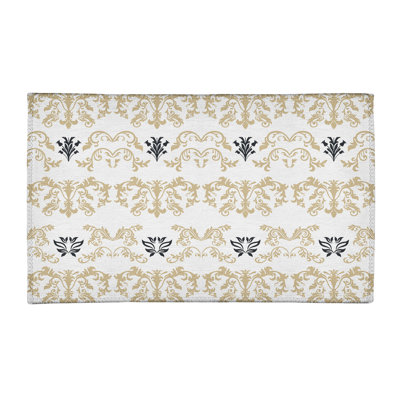 Tapis blanc / beige Damask