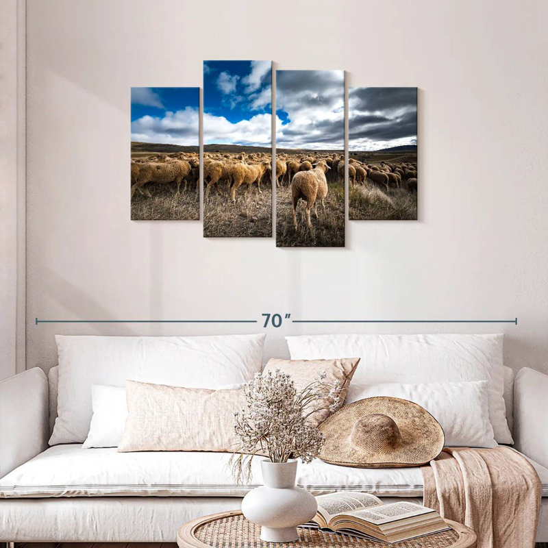 Brampt Soria Sheep Flock, 27" H x 43" W