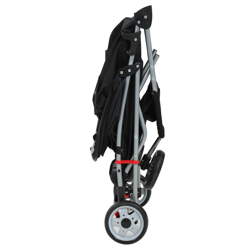 Pet Stroller 3-Wheel Foldable Cat Stroller Weatherproof Portable Travel Dog Stroller with Breathable Mesh Cover Cup Holder & Storage Basket for Small Medium Pets