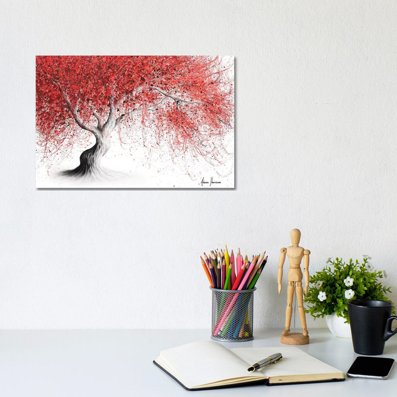 Strawberry Fall Tree by Ashvin Harrison - Wrapped Canvas Print, 20.32 cm H x 30.48 cm W