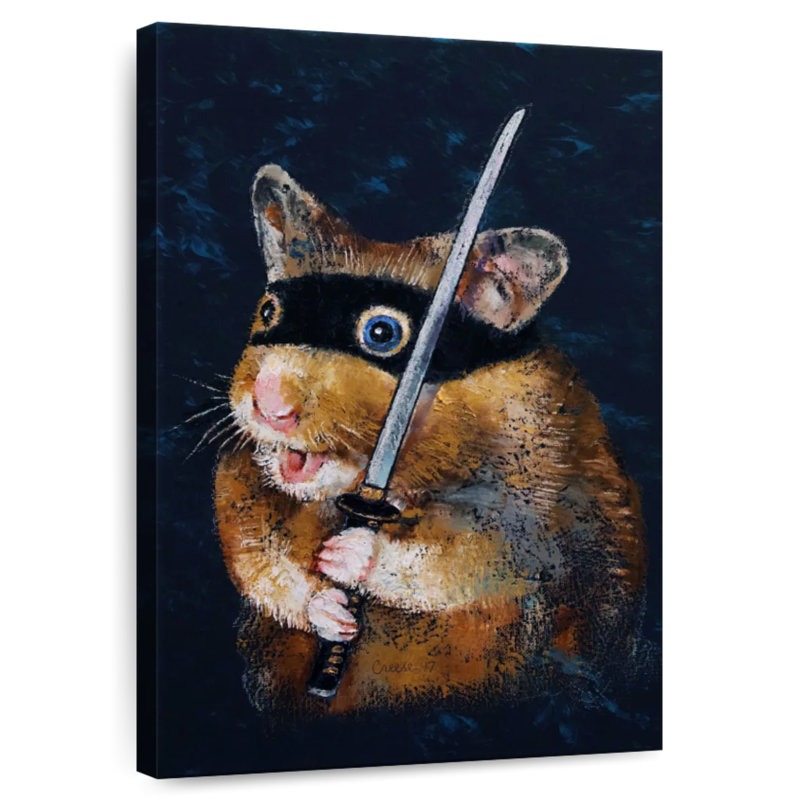 Brampt Ninja Hamster, 36" H x 24" W