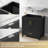 Sirois 31" Black Single Sink Bathroom Vanity With Solid Surface Composite Top-1700714408-1678267906