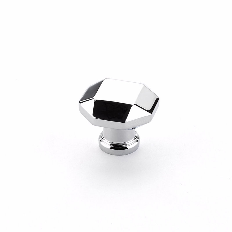 Menlo Geometric Knob, Polished Chrome