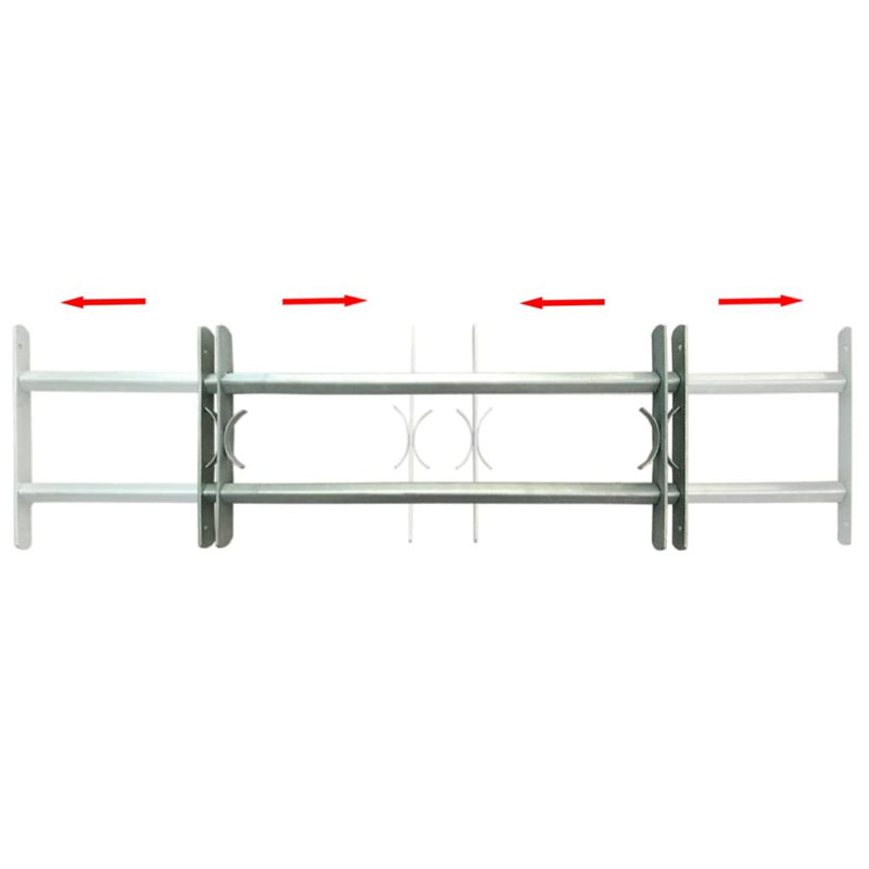 Firestone Adjustable Security Grille for Windows with 2 Crossbars