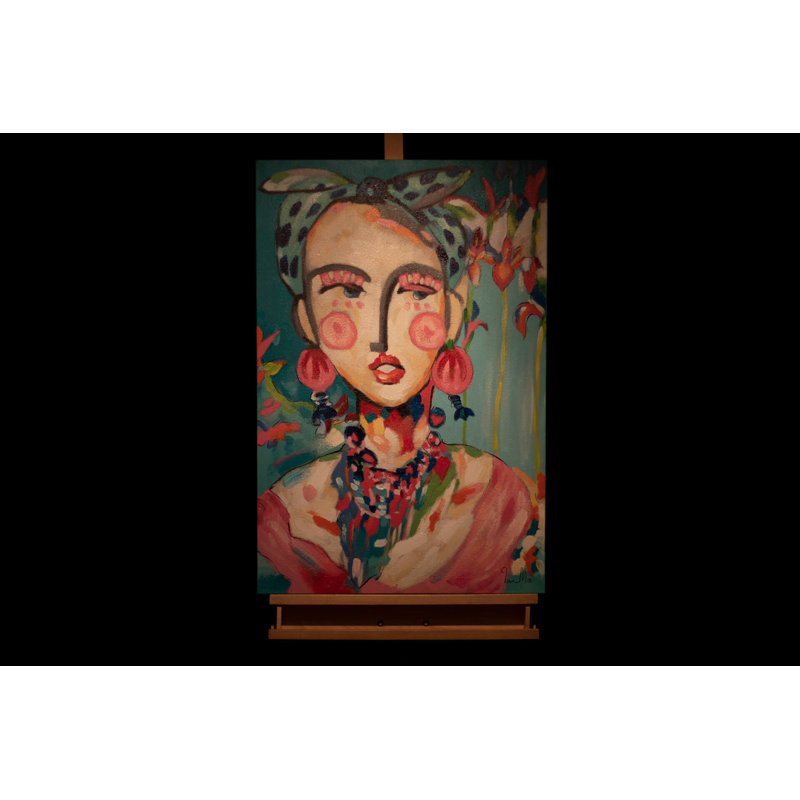 Frida In Trad - Wrapped Canvas Painting