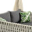 Water- Outdoor Sun Lounger - Elegant Look, Foam Fill, Gray+beige, 57.5" W X 70.9" H D, 650lb Max Capacity Rubber Core Rope Weaving Comfortable Pillows Gray + Beige D Weight-214866398