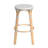 Alastair 30" Rattan Bar Stool - White/Gray Dot / Natural Rattan Frame-88071849-88071841