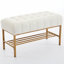Banc de rangement rembourré pour chaussures