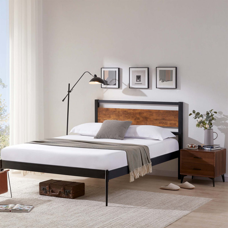 Rustic Solid Wood Board Headboard Only, Queen