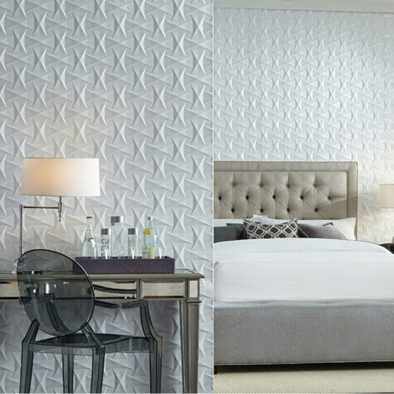 Bowtie MirroFlex 4ft. x 8ft. PVC Glue up 3D Wall Panels - Gloss White (32 sq.ft./sheet), 4ft x 8ft