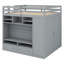 Loft Bed With Drawers, Shelves And Light-1087879442