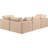 Itala Velvet L-Shaped Sectional Reversible-94482401
