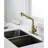 Single Pull-Out Faucet With Dual Spray In Spot Gold Stainless Steel For Utility Sink, High Nozzle 360 Rotation, Dirt And Rust, Easy Maintenance Use, To Maintain