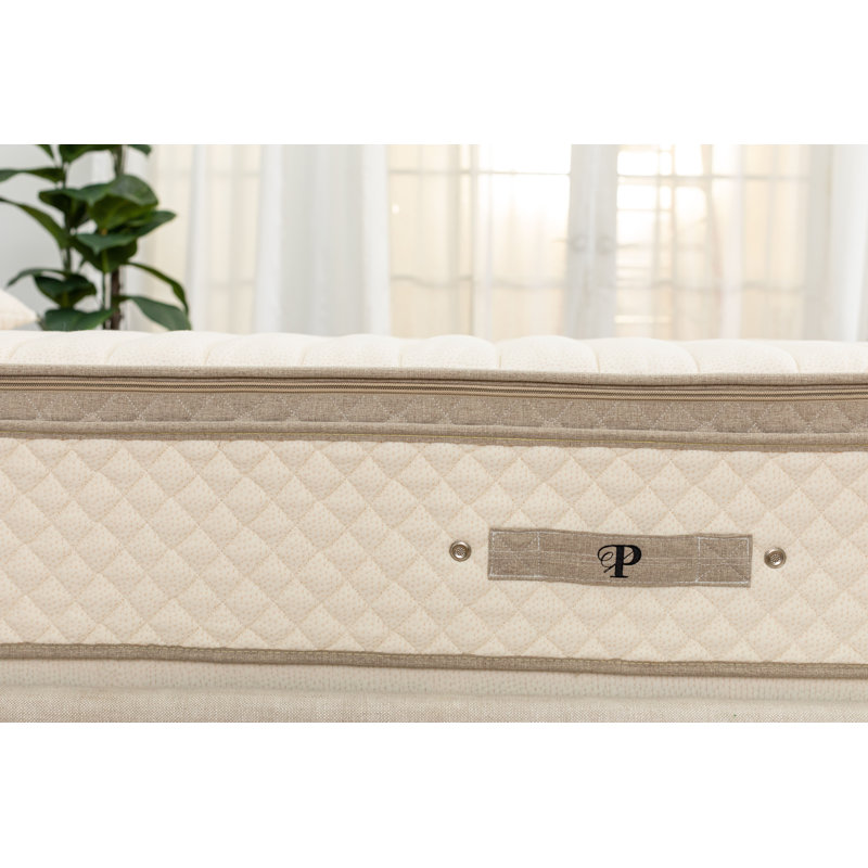 PlushBeds Luxury Bliss 12" Firm Hybrid Latex Mattress, Queen