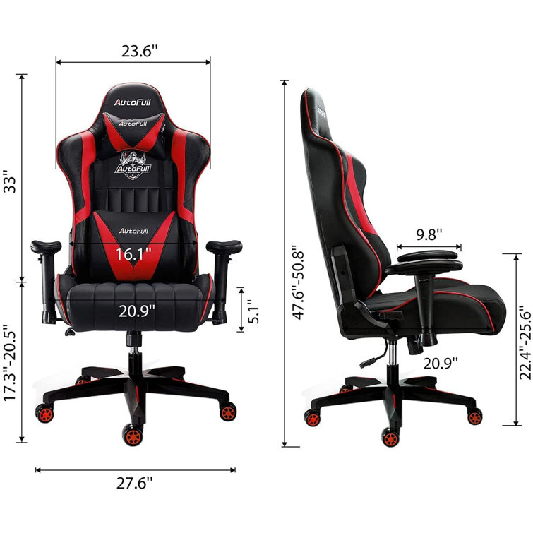 Gaming Chair with Footrest  Installation Guide + Features 