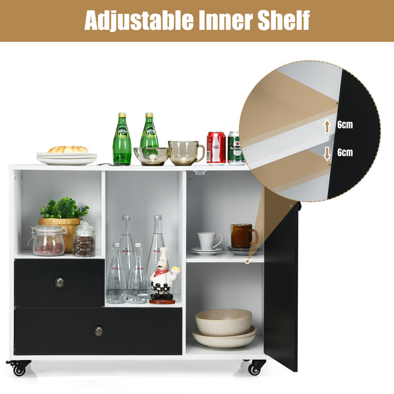 Krisi 90cm Wide 2 -Drawer Mobile File Cabinet