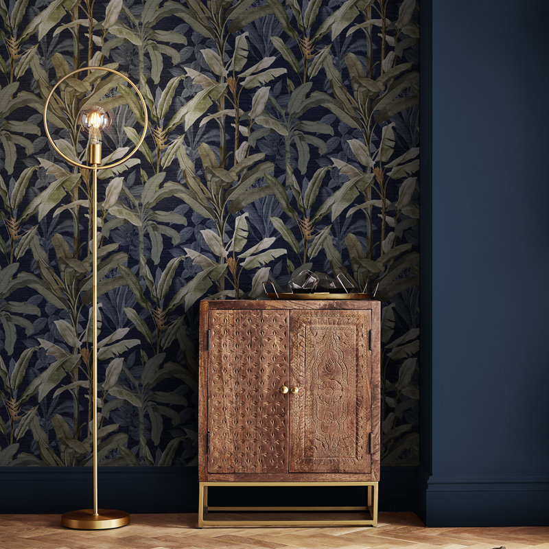 Borneo Emerald Wallpaper, Black