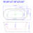 59'' x 30'' Freestanding Soaking Acrylic Bathtub