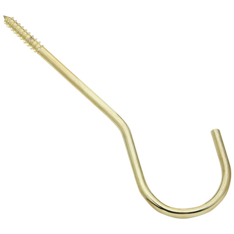 Grands crochets de plafond 6 po V2666, H 0,2 po x l 2,1 po x P 8,55 po, Laiton