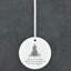 May Your Christmas Sparkle Circle Shaped Ceramic Ornament
