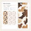 Papier peint camouflage abstrait mural brun