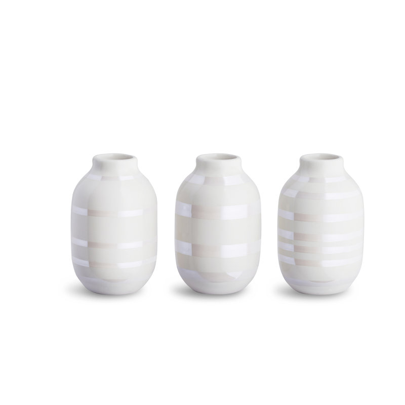 Omaggio Stoneware Table Vase, White