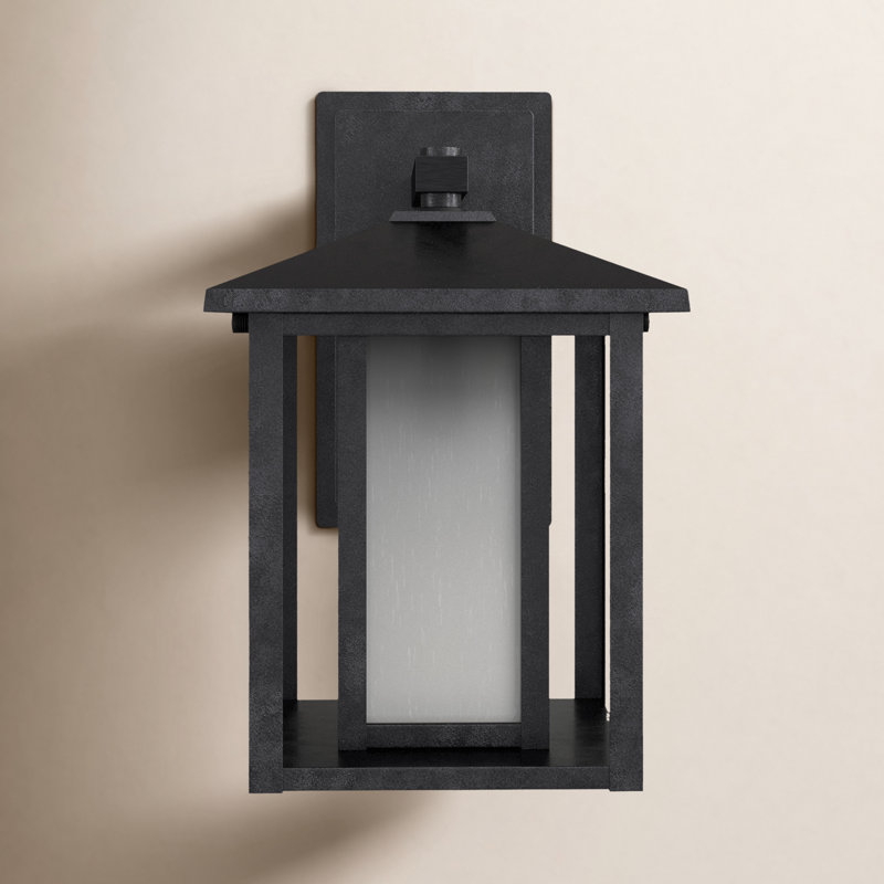 Vermont LED Wall Light, Black, 11" H x 7" W x 8.5" D