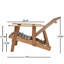 Chaise Adirondack pliable en bois d'acacia pour patio-1836796428