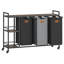 Metal Rolling Laundry Basket with Handles