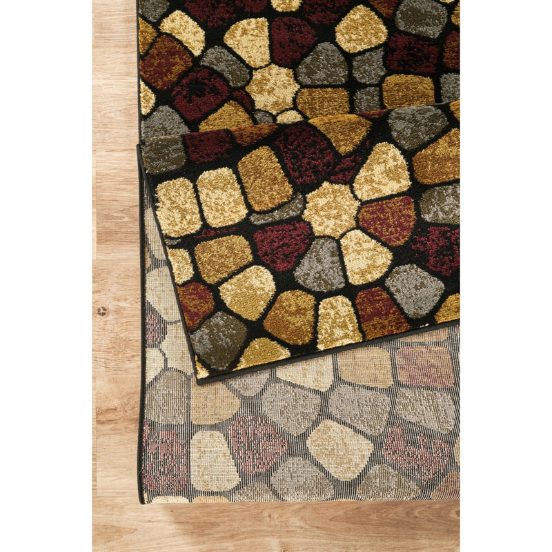Tapis contemporain d'intérieur, Rectangulaire 7 pi 10 po x 10 pi 3 po