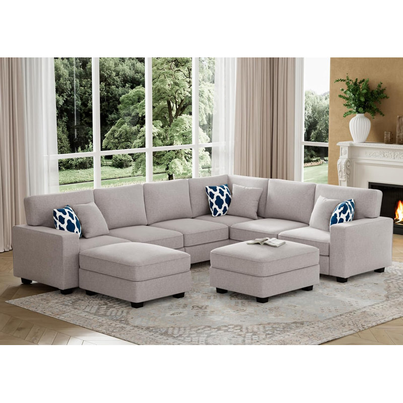 8 pièces modulaires modulaires à compression flexibles, Gris