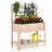 Wood Elevated Planter with Trellis
