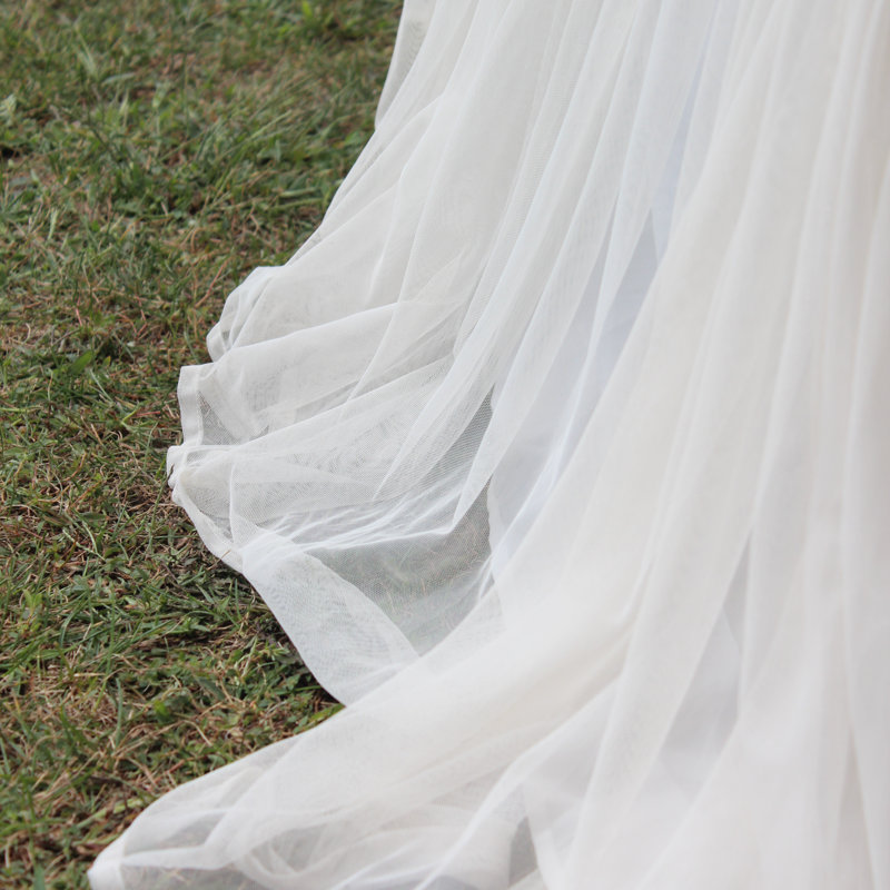 Whisper Tailored Bed Skirt, White, King