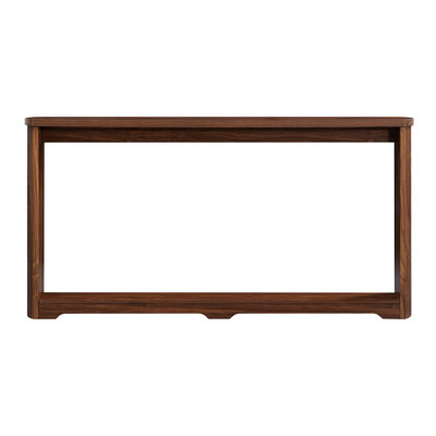 70.1" Corrugated Texture Walnut Console Table, Multifunctional For Entrance, , Side Table - Structure, Waterproof Finish 70.1", Texture, Walnut, , Multifunctional, Long Term Reliability