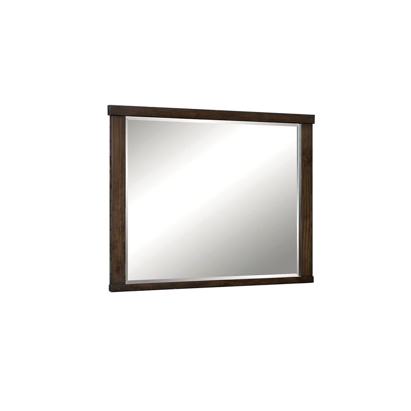 48.4"W Rustic Mirror, Dark Walnut