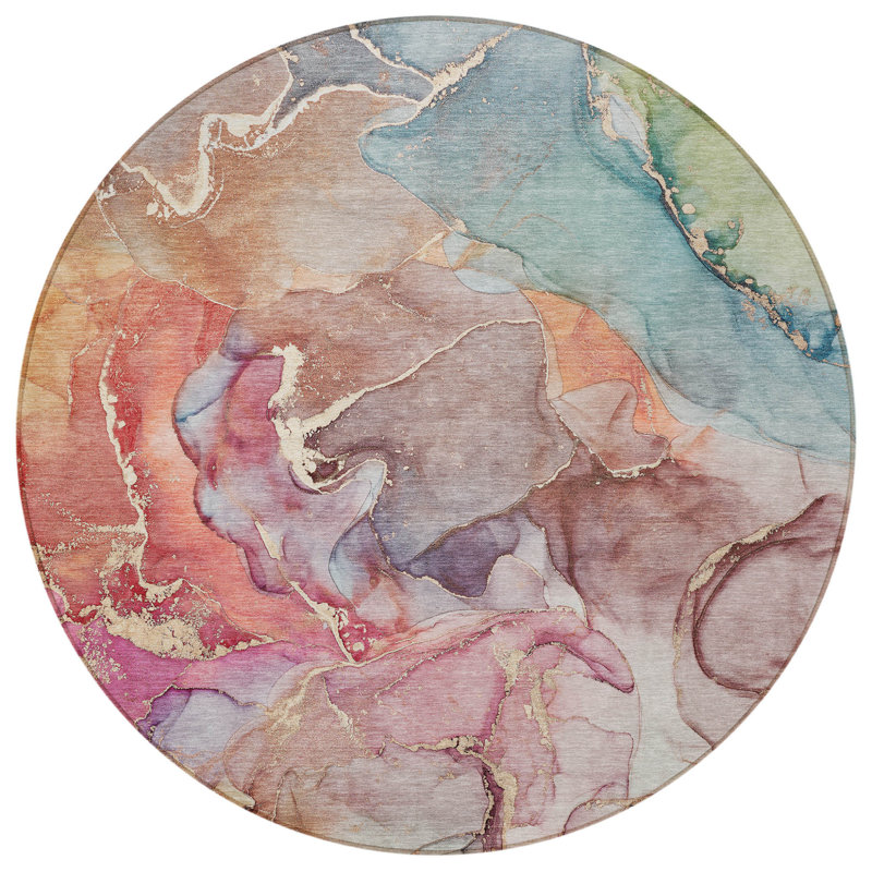 Tapis d'intérieur rond 8 po