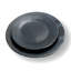 Ancienne batterie de cuisine, plaque ronde en argile de service Chamba, petite, 9 po
